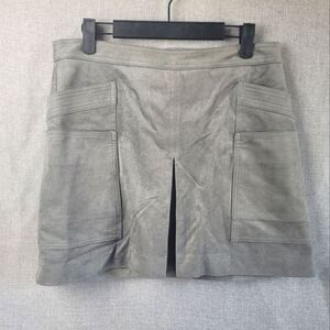 BCBGMAXAZRIA Faux Suede Skirt